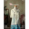 Magic Tea Party Rose Tea Party Series White Chiffon Embroidery Short Sleeve Lolita Shirt