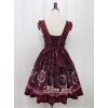 Angel Cross Series Wine Red Bowknot Lace Lolita Sling Dress