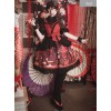 Hyakki Yako Red Leaf Sacrifice Series Navy Blue High Waist Lolita Skirt