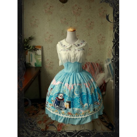 Magic Tea Party Circus Maiden Series Printing Sweet Lolita Skirt