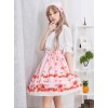 Bowknot Lace Cherry Sauce Sweet Lolita Skirt