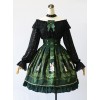 Retro Printing Palace Style High Waist Classic Lolita Skirt