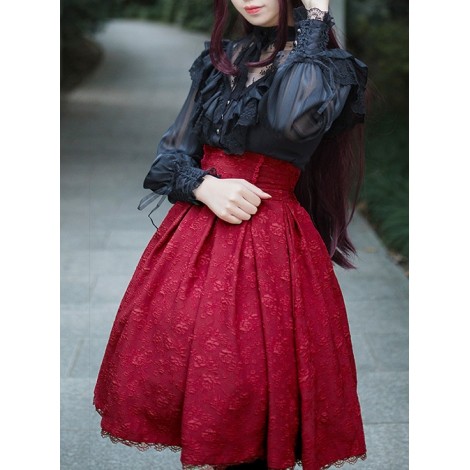 Elegance Jacquard High Waist Lolita Skirt