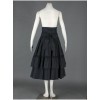Black Polka Ruffled Lace Cotton Lolita Skirt