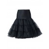 Knee Length Black Yarn Multilayer Lolita Dress Petticoat