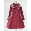British Style Thick Jacquard Wool Classic Lolita Coat