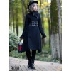 Cold Winter Black Gothic Lolita Womens Woolen Coat