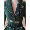 Lolita Dark Green The Mass Of Winter Embroidery Overcoat