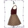 Wine Red Vest And Brown Half Skirt Lolita Full-set