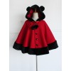 Shirokuma Cafe Cute Wool And Cashmere Bear Ears Sweet Lolita Cloak