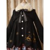 Winter High Waist Petal Edge Sweet Lolita Fur Collar Coat