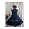 Blue Sleeveless Bow Preppy Style Cotton Lolita Dress