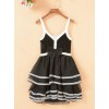 Fashion Contracted Black Bowknot Gothic Lolita Sling Dress
