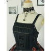 Black  Pleated  With Waist Vest Skirt