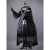 Moon Wolf Gorgeous Design Black Lolita JSK&OP