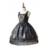 Retro Gothic Human-bone Lolita Sleeveless Dress