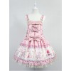 Sweet Adjustable Straps Decorated Bodice Cherry Rose
