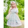 Cute Lop-eared Rabbit Printing Sweet Lolita Short Sleeve Dress