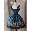 Magic Tea Party Beauty And Beast Series Printing Sweet Lolita Sling Dress
