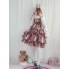 Daily Fawn Pattern Sweet Lolita Sling Cake Dress