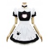 Embroidered Sexy Little Cat Maid Short Sleeve Costume