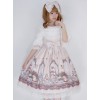 *Royal Rabbit Tea Party* Chiffon Little High Waist Classic Lolita Sling Dress