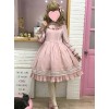 Elegant Cute Lace Pure Color Ruffles Classic Lolita Long Sleeve Dress