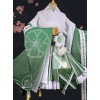 Japanese Style Cherry Blossom Jacquard Classic Lolita Flower Festival Green Kimono
