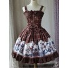 Magic Tea Party War Of Thrones Series Printing Classic Lolita Sling Dress Version 1