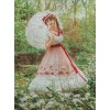 Flowers Embroidery Little High Waist Classic Lolita Long Dress