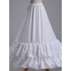 White Double Layer Ruffle Fishtail Gorgeous Classic Lolita Skirt Bracing