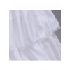 White Double Layer Ruffle Fishtail Gorgeous Classic Lolita Skirt Bracing