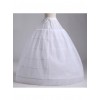 Cotton Steel Ring Lolita White Long Petticoat Custom Made