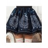 Sweet Blue Sun & Moon Magic Array Printed Lolita Pleated Skirt