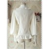 Ordinary Leg-of-mutton Sleeve Milky White Chiffon Classic Lolita Shirt