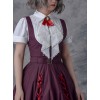 Researcher Series White Lapel Classic Lolita Short Sleeve Blouses With A Bow Tie