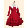 Double Breasted Lapel Long Sleeve Classic Lolita Dress