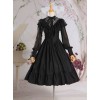 Palace Style Retro Fake Two Pieces Lace Embroidery Classic Lolita Dress