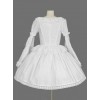 White Long Sleeves Lace Bows Gothic Lolita Dress