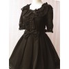 Pure Color Organza Short Puff Sleeve Classic Lolita Dress