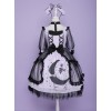 Star Moon Cat Series Sweet Lolita Half Sleeve Dress