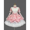 Pink And White Cute Bows Sweet Lolita Dress