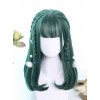 Dark Green Inner Buckle Long Hair Lolita Wig