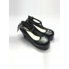 Angelic Imprint T-shaped Straps Gothic Lolita Heels Shoes with Detachable Angel Wings