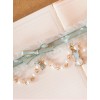 Rabbit Tea Party Series Peppermint Green Bowknot Pearl Sweet Lolita Short Necklace