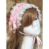 Pink Chiffon Printing Lace Sweet Lolita Hair Band