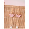 Flowers Cluster Series Pearl Tassel Sweet Lolita Earrings