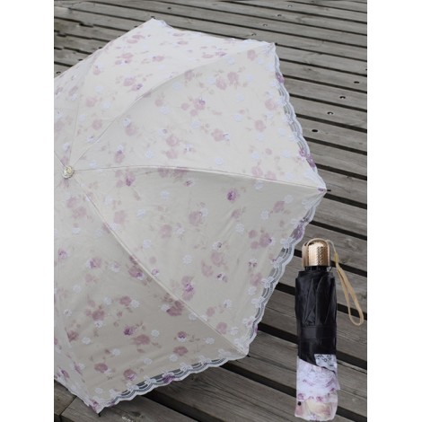 Embroidered Lace Ultraviolet-proof Classic Lolita Fold Umbrella