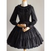 Black Or White Cute Lace Pure Color Classic Lolita Skirt
