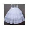 White Cotton Hard Tulle Lolita Dress Petticoat